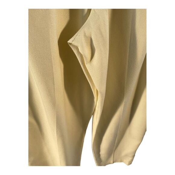 Sideffects Women’s Vintage light Cream pleated Ankle Pants Side zipper Size M - Picture 6 of 12